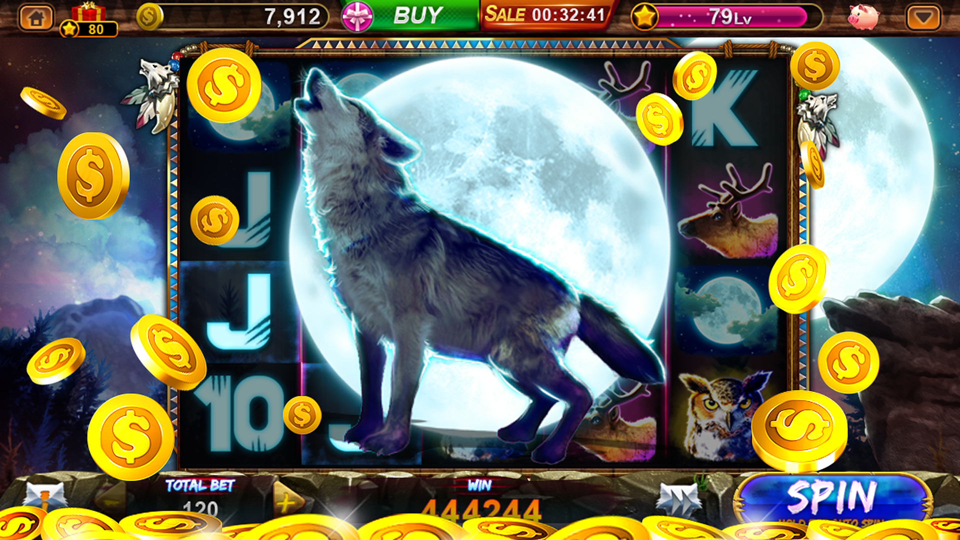Jilievo app screenshot displaying a vibrant and engaging slot game.